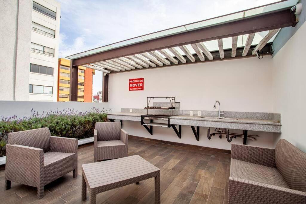 Aparthotel Corazon De Condesa 3 Departamentos - 200Mbps Wifi, Roof, Gym à Mexico Extérieur photo