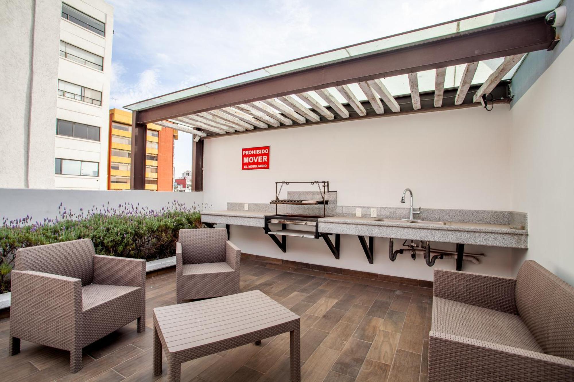 Aparthotel Corazon De Condesa 3 Departamentos - 200Mbps Wifi, Roof, Gym à Mexico Extérieur photo